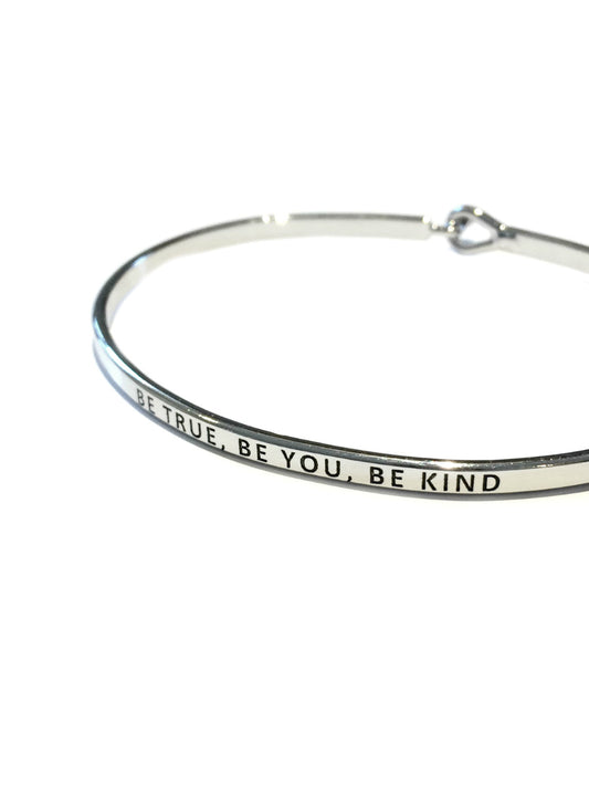 "Be True, Be You, Be Kind" Stamped Bracelet